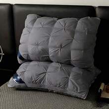 2 Pack Hotel Quality Pillow Checked Ultra Plush Soft Home Bed Pillow, Bed Pillows For Sleeping, Machine Washable, Suitable For Homestays, And Households, Suitable For Those Sleeping On The Back, Abdomen, Or Side - Multicolor - Ver 11