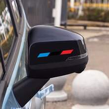 2pcs Blue Or Red Car Windshield Wiper Stickers | Auto Decorative Decals, Car Body Scratch Protection Cover, Self-Adhesive Vinyl Material, Matte Finish - 2pcs - View 6