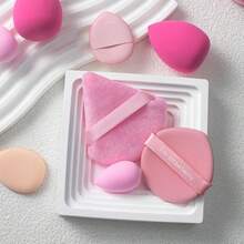 Bộ 35 miếng mút trang điểm, bao gồm mút trang điểm, bông mút tạo khối, bông mút phấn, bông mút ngón tay cái, bông mút mini. - Nhiều màu - Xem 5