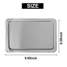 Stainless Steel Garbage Flap Lid Trash Bin Cover Flush Built-In Balance Swing Flap Garbage Lid For Kitchen Counter Top A - Multicolor - View 6