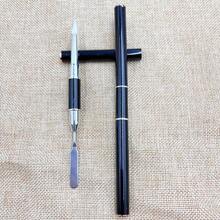 1支美甲硅胶雕塑笔，适用于亚克力3D花朵雕刻塑形点彩，二合一硅胶美甲工具，勺形切片雕塑固体凝胶美甲刷 - 彩色 - 查看 3