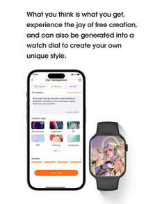 Microwear Reloj inteligente unisex, con llamada Bluetooth, resistente al agua IP68, rastreador de actividad física, monitor de sueño, esfera personalizable de 2 pulgadas, talla grande de 100 modos deportivos, larga duración de la batería, compatible con teléfonos Android e iOS - Ver 3