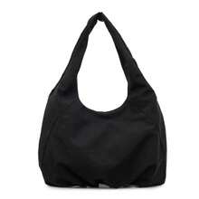 1 件装米色褶皱底部柔软人造革大容量敞口单肩包，适合女性日常通勤 - 彩色 - 查看 13