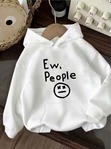 Women's Hoodie - Holiday Party Outfit - Soft Everyday Fall Tops - Machine Washable Casual Pullover Sweatshirt Women's Printed Hooded Sweatshirt - trắng - Xem 1