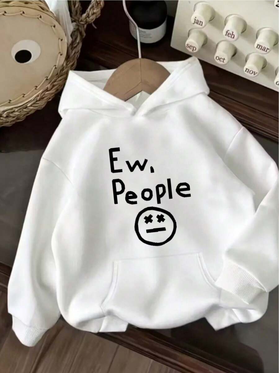 Women's Hoodie - Holiday Party Outfit - Soft Everyday Fall Tops - Machine Washable Casual Pullover Sweatshirt Women's Printed Hooded Sweatshirt - trắng - Xem 1