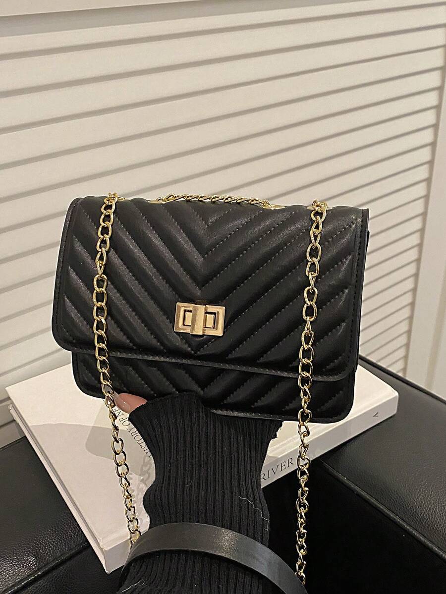 2026 New Fashion Embossed Rhombus Letter Casual Handbag, Netizen Simple Shoulder Crossbody Square Bag For Women - Coffee Brown - View 1