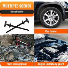 200 Pcs Multi-Purpose Cable Tie Clip Retaining Pegs, Durable Nylon Cable Tie Buckle Clip - Self-Locking Zipper Retainer With Needle & Button Design For Auto Repair, Wire Management & Home Multi-Tool, Cable Ties - one-size - View 6