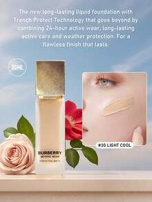 Burberry 羊绒无瑕哑光粉底液 #30 冷瓷白 30毫升/1盎司 - 30 Light Cool - 30ml - 查看 1