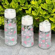 Cốc nắp lật hình nơ dâu tây - 400ml/600ml/800ml, Cốc cà phê/nước ép/sữa lắc tiện dụng cho mùa hè, Thích hợp cho gia đình, nhà bếp, hoạt động ngoài trời, quà tặng sinh nhật, Lễ Tạ ơn, dã ngoại mùa xuân. - Nhiều màu - Xem 7
