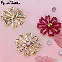 Conjunto com 1 ou 3 conjuntos de decorações de bolo em acrílico dourado 3D com borboletas e flores - Decorações de cupcake com borboletas douradas espelhadas, ideais para aniversários, casamentos e festas. - Multicolorido - Ver 7