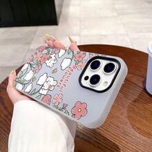 A Cute Heart-Shaped Phone Case Featuring A Small Rabbit And Flowers. Compatible With Apple IPhone17, 17 Pro Max, 17 Pro, 17 Air, 17e, 16 Pro, 16 Pro Max, 16 Plus, 16e, IPhone15, 15 Plus, 15 Pro, 15 Pro Max, 14, 13 Pro Max, 14 Plus, 14 Pro, 13 Pro, 12 Pro, 12 Pro Max, And 11 Pro. Features Waterproof, Shockproof, Impact-Absorbing, And Scratch-Resistant Properties. Ideal For Apple Products. - 黑色 - 查看 1