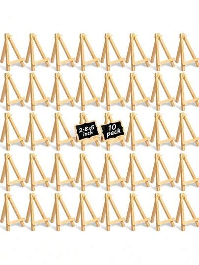 1-10 шт. Дерев'яна рамка для мольберта, тримач для номера весільного столу, підставка для фотографій, приладдя для рукоділля, домашній декор, мольберт-штатив з натурального дерева, підставка для зустрічей, весілля, візитної картки, живопису, ремесел, міні-мольберт для дітей, багатофункціональна підставка для малювання, трикутна підставка для телефону та телевізора для шкільного сезону