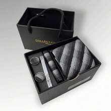 DOZE GOLDEN Premium Quality Traditional Tie Set For Events And Weddings. - 7 Por lo tanto - Ver 1
