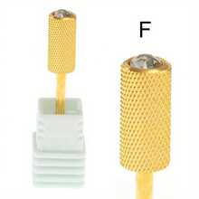 1 mũi khoan móng tay bằng thép vonfram cacbua nguyên chất 6.5mm đầu tròn lớn, phụ kiện dũa móng tay chất lượng cao cấp mạ vàng. - Nhiều màu - Xem 8