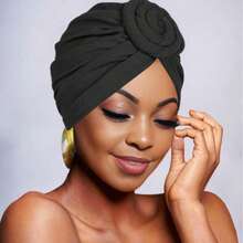 1 chiếc khăn trùm đầu nữ, mũ hình ốc sên thời trang kiểu Bohemian, mũ xếp tầng, 2026 - Nhiều màu - Xem 1