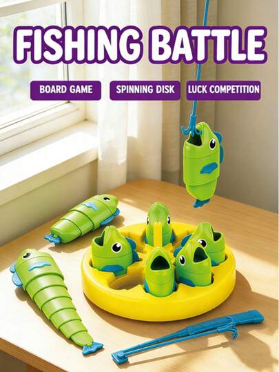 Educational Insights Reel Big Catch Game - Math Game For 4 Year Olds, Catch The Longest Fish Game, Preschool Learning Activity, Fishing And Counting Game For 3-5 Year Old Children