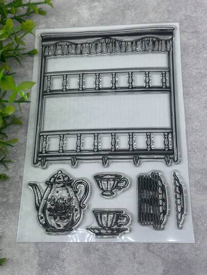 1 Con dấu cao su trong suốt kiểu cổ điển, dùng để làm thẻ, kệ sách, trang trí album ảnh, tạp chí, sổ lưu niệm DIY.