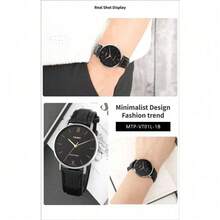 Casio 卡西欧经典男士腕表，罗马数字时标，适合办公通勤 MMTP-VT01L-1B - 均碼 - 查看 3