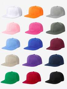 1pc Hook And Loop Blank Baseball Cap, Adjustable Outdoor Sun Protection Casual Hat Suitable For Travel, Beach, Vacation, Y2K Style For Youth - Baseball Cap - View 13