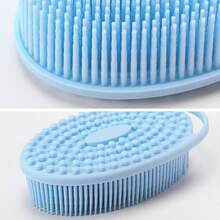 1 miếng cọ rửa toàn thân bằng silicon, cọ tẩy tế bào chết, xơ mướp silicon mềm mại, cọ rửa toàn thân phù hợp với da nhạy cảm và mọi loại da, làm sạch và vệ sinh, tạo bọt nhanh chóng. - bàn chải tắm - Xem 8