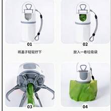 Dụng cụ hốt phân chó cầm tay kèm túi đựng chất thải - Trắng xám - Xem 4