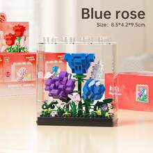 9pcs ABS Micro Bead With Acrylic Cover Eternal Flower Series Building Blocks Toy, Freely Stackable Desktop Decor, Handmade Interactive Stress Relief Assembly Toy, Comes With Gift Box, Ideal For Mother's Day/Back To School Small Gift - Multicolor - View 16