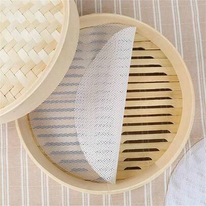 10pcs Reusable Non-Stick Silicone Steamer Mat, Easy Clean Steamer Pad Set For Cooking