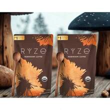 RYZE SUPERFOODS Mushroom Coffee USDA Organic With 6 Adaptogenic Mushrooms 30 Servings New - 盒 - 查看 15