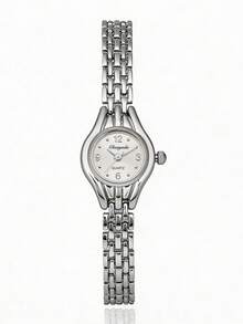 这款女士奢华石英腕表采用金属表带，简约的表盘设计，是正式场合的完美之选。优雅的表款，是母亲节、情人节或结婚纪念日送给妻子或女友的理想礼物。时尚的设计，适合日常通勤、晚宴、婚礼和时尚活动等正式场合。也是腕表爱好者的完美礼物。 - 銀色 - 查看 5