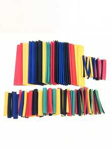 164pcs Heat Shrink Tubing Electrical Connectors, Insulation Protection Sleeves For Home & Outdoor Use, 2:1 Shrink Ratio, Multi-Size, Suitable For Electrical Connections, Great Gift - Multicolor - View 5