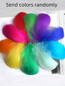 100 chiếc lông ngỗng đen tự nhiên, dài 15-20cm, thích hợp cho các dự án thủ công DIY, cosplay, tiệc cưới, trang trí Halloween và nhiều dịp khác. - Nhiều màu - Xem 6