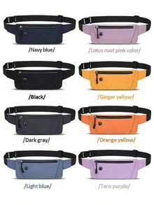 This Waterproof Running Waist Pack Features Multiple Pockets With Large Capacity, Suitable For Both Men And Women. It Can Hold Items Like Phones, Keys, Wallets, And Is Perfect For Running, Hiking, Traveling, Training, And Various Outdoor Activities. - Multicolor - View 5