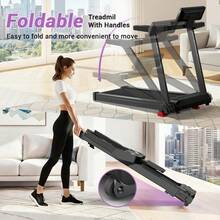 UMAY Treadmill With 19% Maunal Incline Treadmill, 400LBS Capacity,  Foldable Home Treadmill With Quiet 3.5 HP Motor - View 8