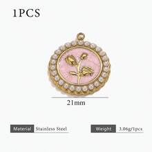 1 件 304 不锈钢 18K 镀金 夏季水果海洋系列 多元素滴油吊坠 女士吊坠 DIY 饰品项链手链制作配件 适合女士夏季海滩度假和日常佩戴 - 墜飾 - 查看 20