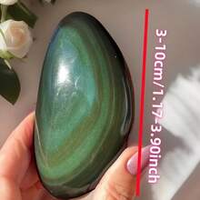 1pc Natural Rainbow Obsidian Crystal Free Form, Featuring Naturally Shimmering Rainbow Hues With A Polished Finish. Ideal For Elegant DIY Jewelry Making, It Makes A Perfect Crystal Gift For Loved Ones. An Excellent - Multicolor - View 3