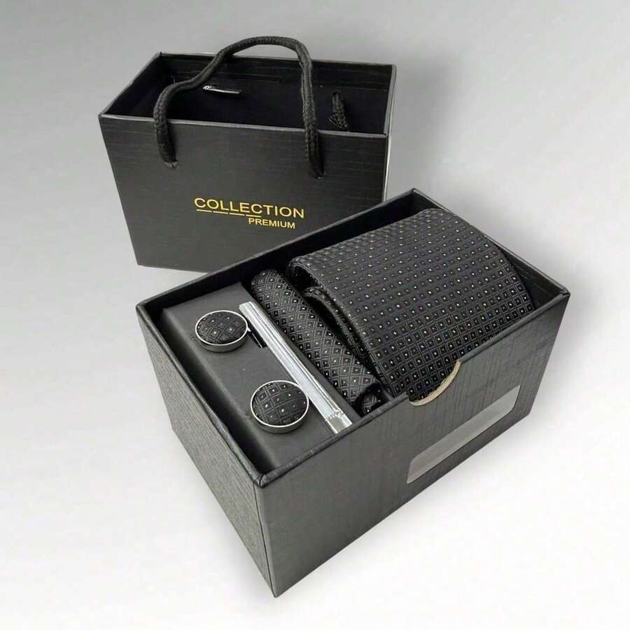 DOZE GOLDEN Premium Quality Traditional Tie Set For Events And Weddings. - 30 Por lo tanto - Ver 1