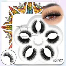 VELTRINAY 5 Cặp Mi Giả Dải Trong Suốt, Mi Mắt Mèo Mềm Mịn, Mi Giả Đan Chéo, Mi Giả Tự Nhiên, Mi Dày, Mi Mỏng Sang Trọng, Có Thể Tái Sử Dụng, Phù Hợp Với Hầu Hết Các Hình Dạng Mắt, Thích Hợp Cho Các Buổi Hẹn Hò. - Xem 19