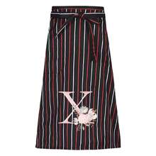 Apron Oil-Proof Waterproof Household Cooking Kitchen Apron Chef Work Apron Adjustable Adult Waist Apron Pink Flower 26 Initial Letter A-Z Coffee Overalls With Pocket Kitchen For Men Women Necessary - 1pc - Black and Red Bar - View 13