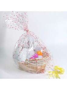 Wicker Gift Baskets Empty Oval Willow Woven Picnic Cheap Easter Candy Storage Wine Basket With Handle Egg Gathering Wedding Basket Natural - A - View 6