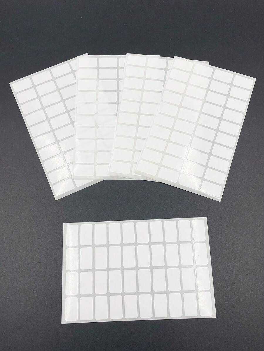 [5張] 白色貼紙（小號 1.2*2cm）共200張，高CP值，霧面紙質不反光，防暈染，兼容多種筆，書寫順滑，文字清晰持久，邊緣不毛邊，方便撕取，小巧尺寸，適用於手工、辦公室與居家收納標記 - 空白貼 - 查看 1