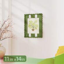 1pc Wavy Photo Frame With MDF Board And Tempered Glass Panel, Artistic Creative Home Decor, Colorful Wavy Design, 4 Standard Sizes 4x6 Inch, 5x7 Inch, 8x10 Inch, 11x14 Inch, Modern Fashion Interior Decoration, Fun Photo Frame (Random Photo Paper) - 1PC - View 17
