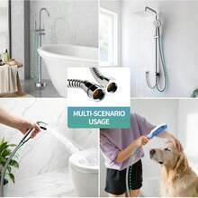 1 pieza Manguera de ducha de acero inoxidable, manguera de ducha flexible de acero inoxidable, manguera de agua caliente y fría universal, repuesto de baño, manguera de ducha a prueba de explosiones, accesorios de repuesto esenciales para el baño de autocaravana - moderno - Ver 3