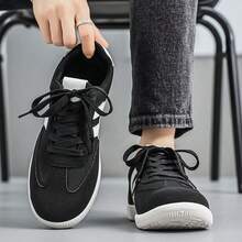 2026新款男士运动鞋、男士时尚休闲鞋、系带鞋、滑板鞋、男士运动鞋、个性街头风男鞋 - 黑色 - 查看 7