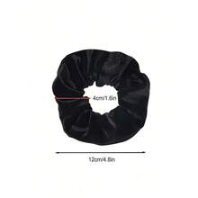 1pc Velvet Hair Ring With Hidden Pocket, Multi-Functional Hair Accessory Pouch, Storage Organizer For Money & Small Items, Zippered Elastic Headband With Secret Compartment For Keys - Multicolor - View 6
