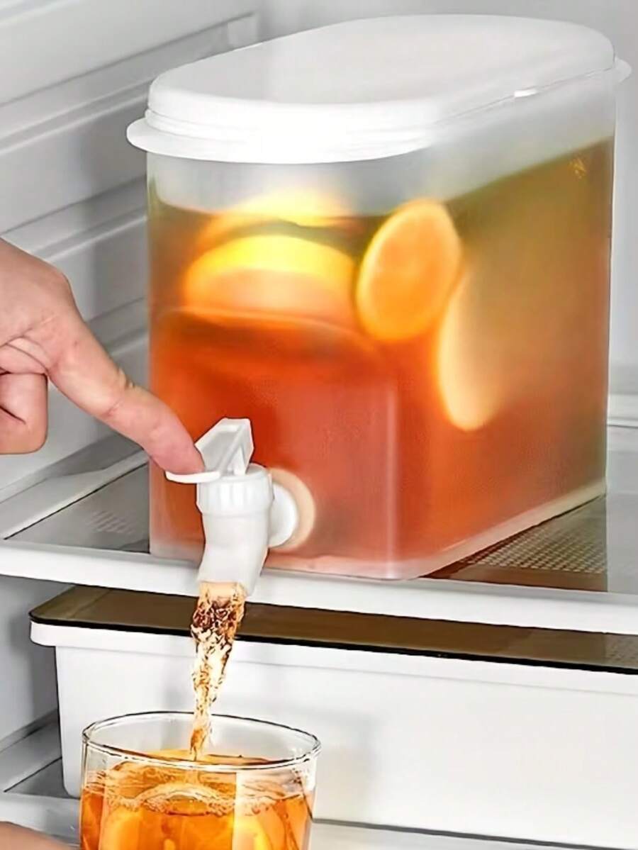 DeTODO Dispensador de Bebidas de Plástico de Gran Capacidad de 3.5 L Con Grifo, Gran Recipiente, Fabricante de café/té/bebida con hielo, decoración del hogar, decoración para boda/cumpleaños