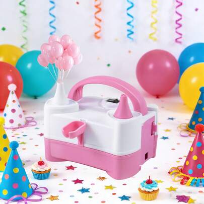 220V-240V 400W  Electric Balloon Pump, Mini Portable Balloon Pump, Balloon Party Birthday Decoration Inflator (UK PLUG ) Attention: 5-Inch Balloons Cannot Be Used