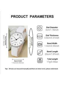 2 piezas Conjunto de reloj minimalista de moda para mujer (1 pieza) y conjunto de pulsera con diseño de rama (1 pieza), adecuado para vacaciones, fiestas, bodas, reuniones y uso diario, regalo perfecto para damas (sin caja incluida) - Multicolor - Ver 5