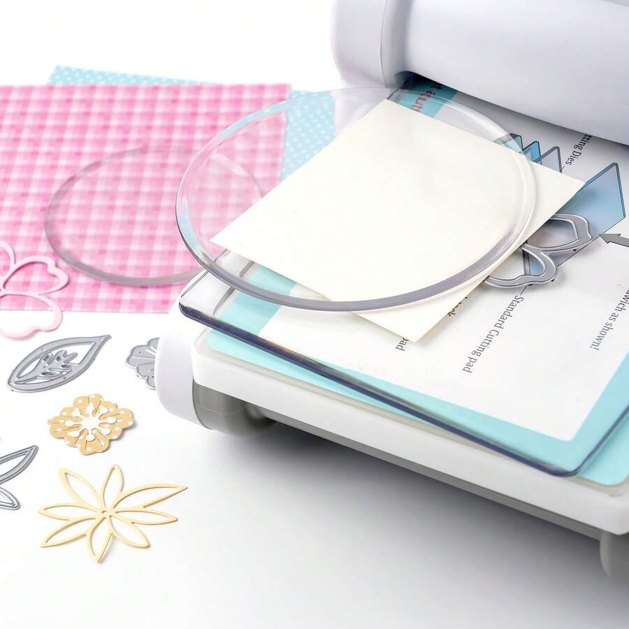 2pcs Deformation-Resistant Round Cutting Mats, 5 Inch/3.5 Inch Transparent Polycarbonate Plastic Round Cutting Boards - 2-piece Set - View 1