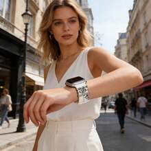 3pcs/Set Heart-Shaped Zinc Alloy Watch Band Decorative Rings, Fashionable Cute Heart Watch Band Accessories, Durable Metal Watch Ornaments (Watch Band Not Included) - Mouldless - View 4