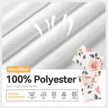 2pcs Pink Rose Print Kitchen Towels, 100% Polyester Kitchen Cleaning Cloths, Suitable For Restaurant, Kitchen And Home Decor; Quick-Drying, Lightweight, Fade-Resistant, Low-Shedding, Anti-Mildew, High Color Fastness, Size 40*60cm - Beige - View 4